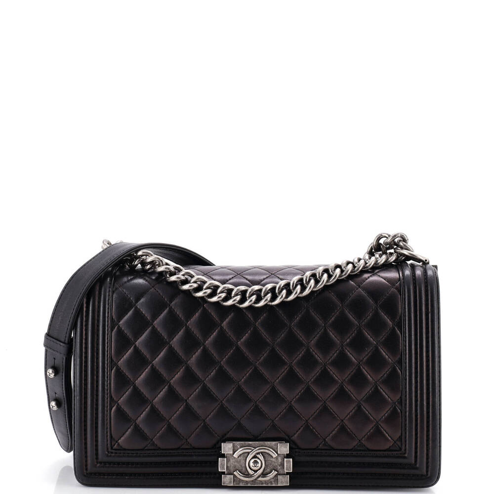 Chanel New Medium Boy Flap Bag Quilted Lambskin